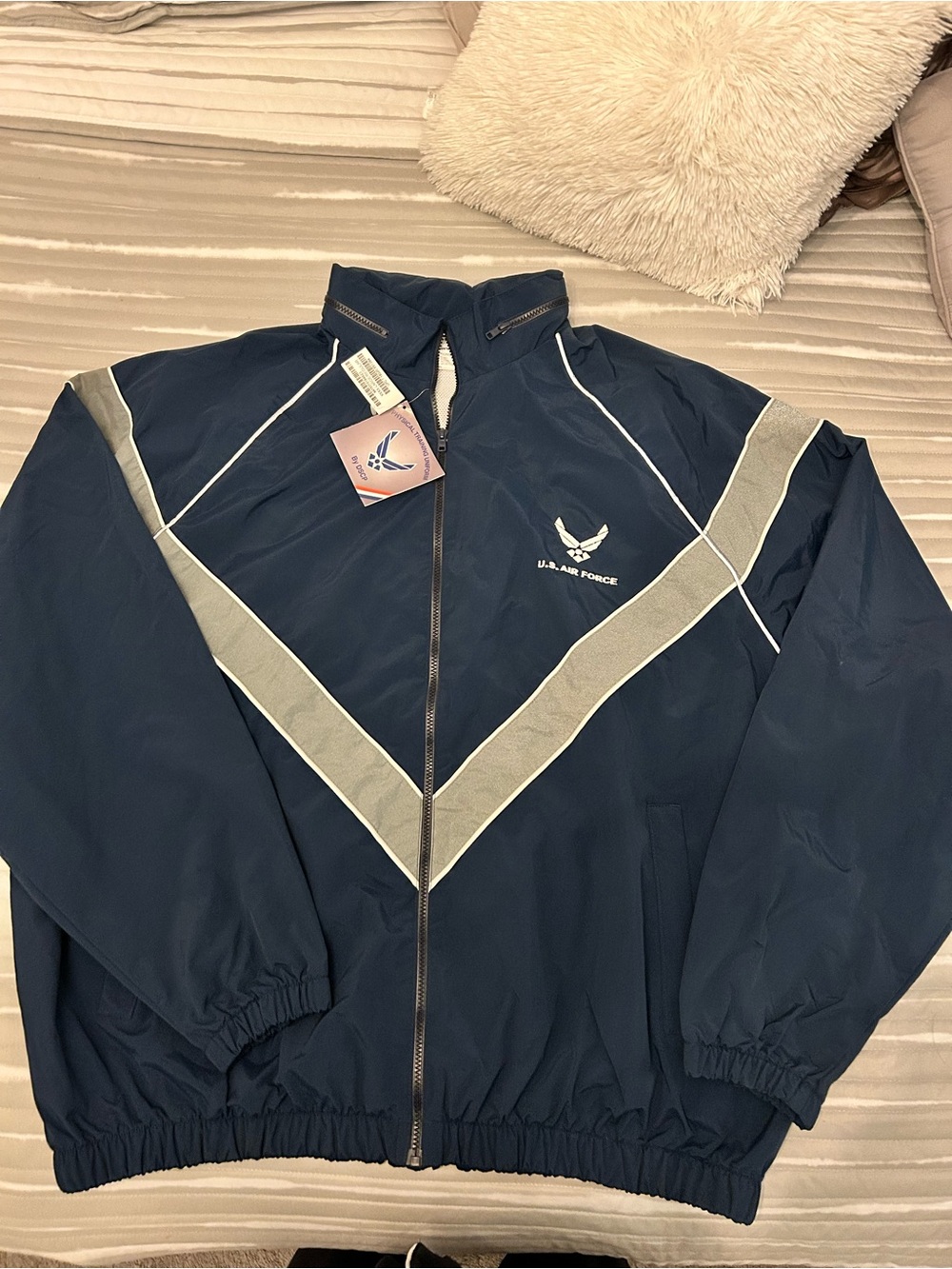 U.S. Air Force PT Jacket USAF Physical Training Reflective Windbreaker 4XL